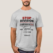 分裂をSTOP Tシャツ (正面)