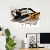 分解された懸命ドライブ ポスター (ホームオフィス)