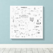 分解図特許図の拡大キャンバス キャンバスプリント (インサイチュ (ウッドフロア))