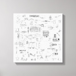 分解図特許図の拡大キャンバス キャンバスプリント