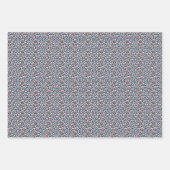 分身のための黒い背景の冬の花 ラッピングペーパーシート (正面2)