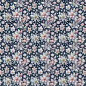 分身のための黒い背景の冬の花 ラッピングペーパーシート