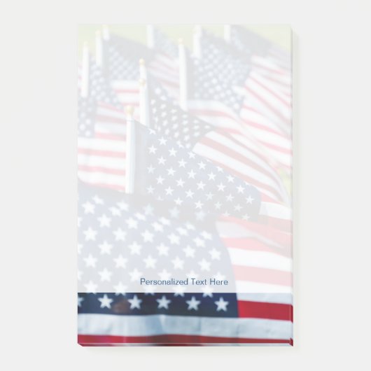 分野で得意気に振る400旗 ポストイット (正面)