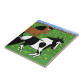 分野で走っている漫画の馬 タイル (側面)