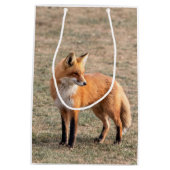 分野のアカギツネ ミディアムペーパーバッグ (裏面)