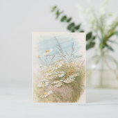 分野のイースターカードのヴィンテージのデイジー シーズンポストカード (スタンド正面)