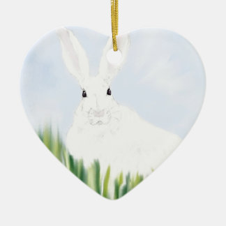 分野のウサギ セラミックオーナメント