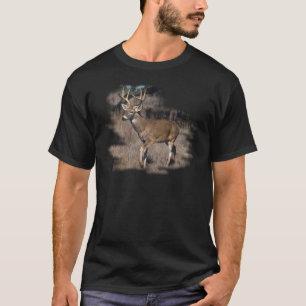 分野のオジロ鹿シカ Tシャツ