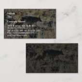 分野のキツネのコヨーテ野生のAnilmal 名刺 (正面/裏面)