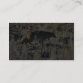 分野のキツネのコヨーテ野生のAnilmal 名刺 (裏面)