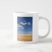 分野の干し草ベール ジャンボコーヒーマグカップ (右)