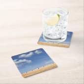 分野の干し草ベール スクエアペーパーコースター (インサイチュ)