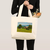 分野の牛 ラージトートバッグ (正面(商品))