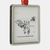 分野の節酒テスト正方形のオーナメント メタルオーナメント (右)