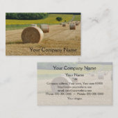 分野の農業のわらのベール 名刺 (正面/裏面)