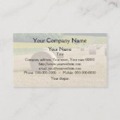 分野の農業のわらのベール 名刺 (裏面)