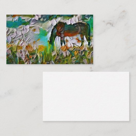 分野の馬 名刺 (正面/裏面)