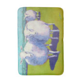 分野の2頭のヒツジ バスマット (正面縦)