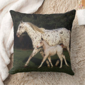 分野のAppaloosaのロバそして子馬 クッション (ブランケット)