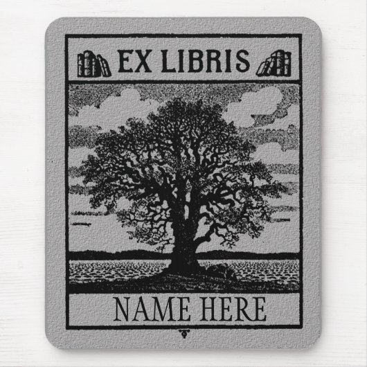 分野のLibrisの前の木 マウスパッド (正面)