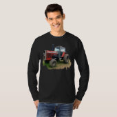 分野のMasseyファーガソンの赤いトラクター Tシャツ (正面フル)