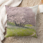 分野のYoshinoの活気付く桜の クッション (ブランケット)