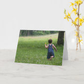 分野を通って走ること カード (黄色い花)