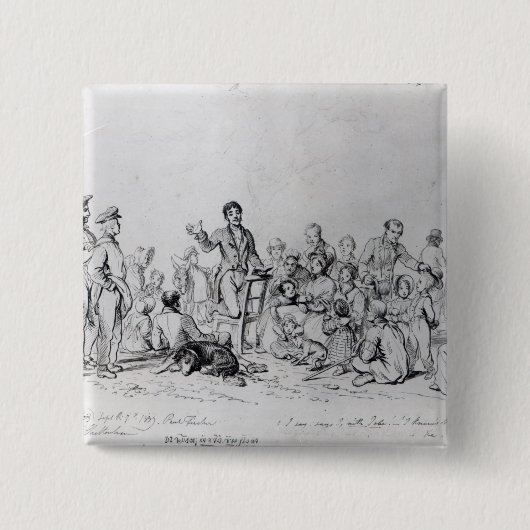 分野説教者1837年 缶バッジ (正面)