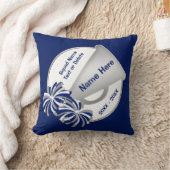 分隊のためのパーソナライズな応援のギフトのアイディアあなたの色 クッション (ブランケット)