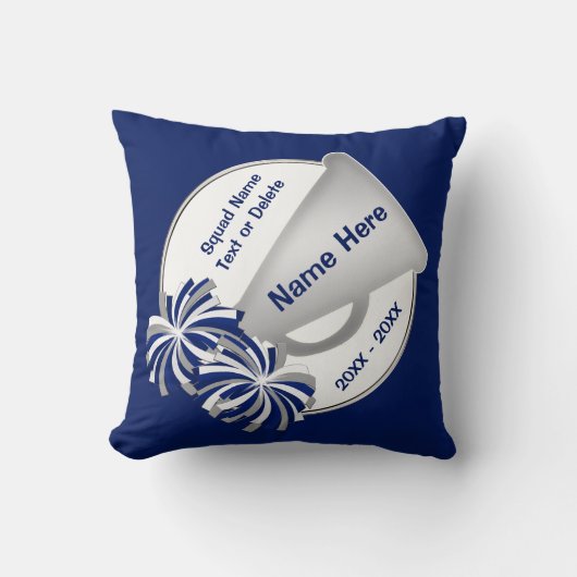 分隊のためのパーソナライズな応援のギフトのアイディアあなたの色 クッション (正面)