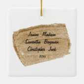 分隊のクリスマスのInstagramのオーナメント セラミックオーナメント (裏面)