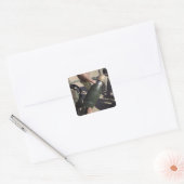 分隊のリーダーが遅延設定を指す スクエアシール (封筒)