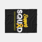 分隊の小児がん認識度を女性に支援する フリースブランケット (正面(横))