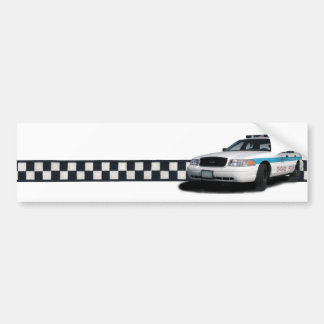 分隊のCheckerbandのバンパーステッカー バンパーステッカー