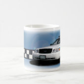 分隊のCheckerbandの青のマグ コーヒーマグカップ (中央)