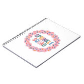 分隊を振りかける | ベビー散布 ノートブック (左側)