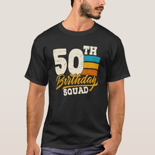 分隊グループの50番目の誕生日- 50歳Bday Vin Tシャツ (正面)