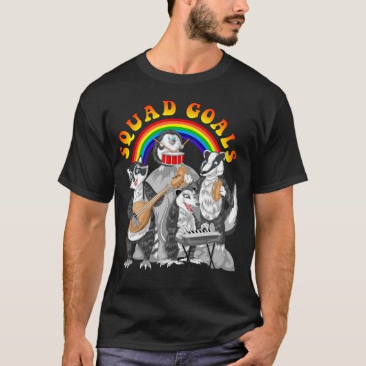 分隊ゴールラクーンとオポッサム Tシャツ (正面)