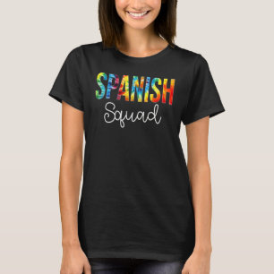分隊スペインの絞り染め感謝の日こんにちは Tシャツ