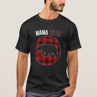 分隊ベアークリスマスパジャマレッドプライドバッファローファミ Tシャツ