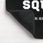 分隊メンタルヘルス認識度おもしろいグリーンリボン マウスパッド (コーナー)