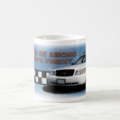 分隊Checkerband "最も素晴らしい"シカゴ(クローズアップ) コーヒーマグカップ (中央)