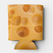 分離されたチーズのピース、素敵なデザイン 缶クーラー (裏面)