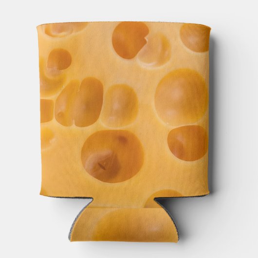 分離されたチーズのピース、素敵なデザイン 缶クーラー (裏面)