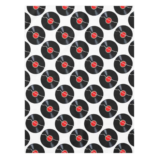 分離された壊れたレコード テーブルクロス (正面)