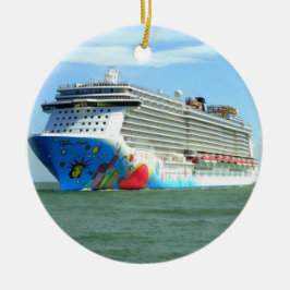 分離した進行中の日付がついた セラミックオーナメント