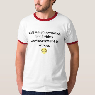 分離は間違っています Tシャツ