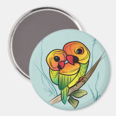 分離不可能なパロット マグネット (正面/裏面)