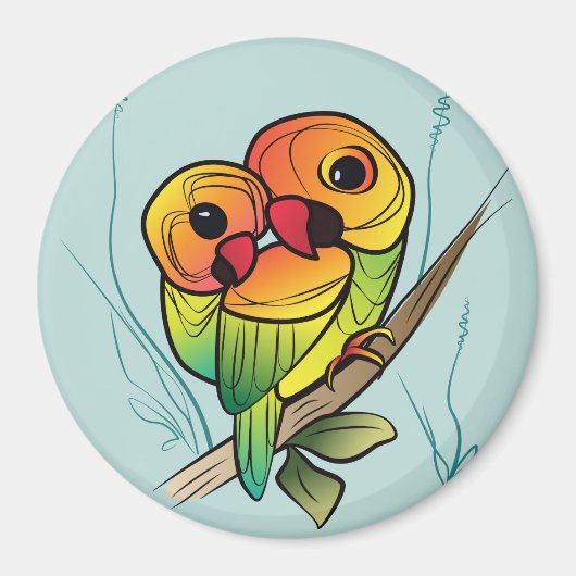 分離不可能なパロット マグネット (正面)