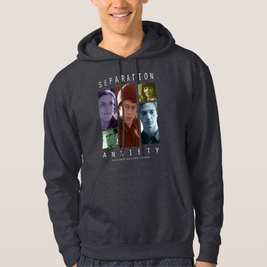 分離不安-暗い色 パーカ (正面)